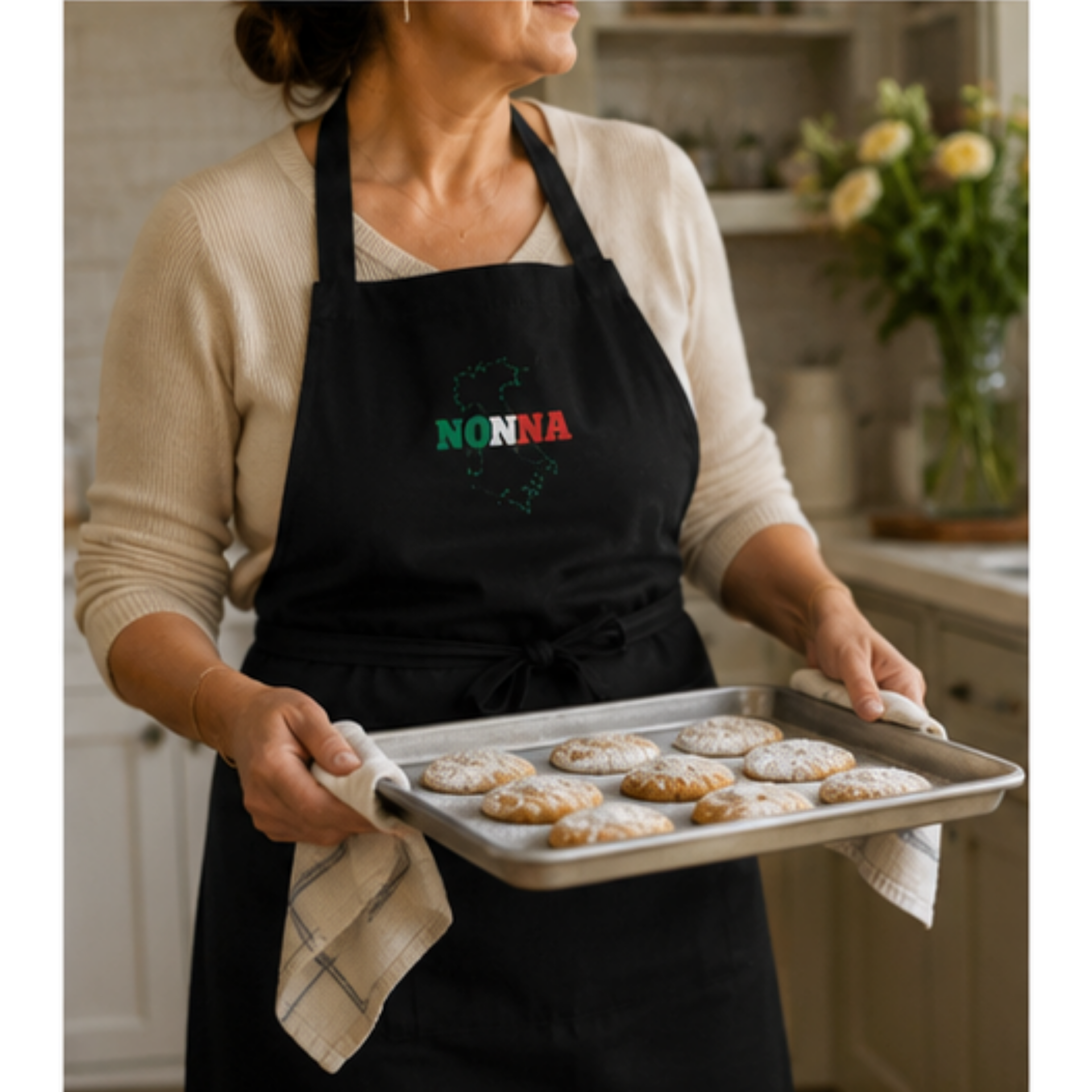 Nonna Apron | Italian Grandma Apron | Cooking Apron for Nonna | Kitchen Gift for Grandma | Italian Heritage Apron