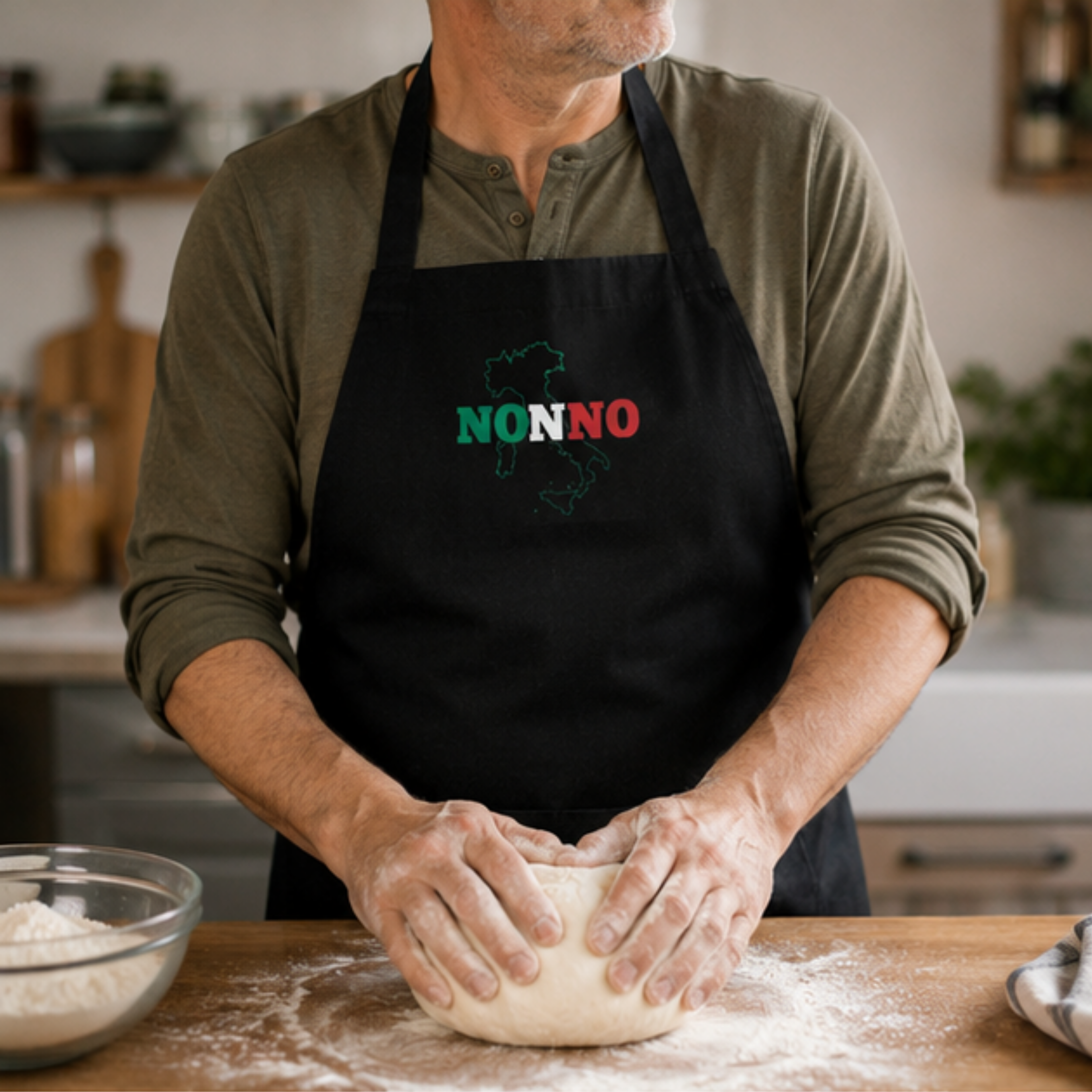 Nonno Apron | Italian Grandpa Apron | Cooking Apron for Nonno | Italian Heritage Kitchen Gift | Grandfather Apron