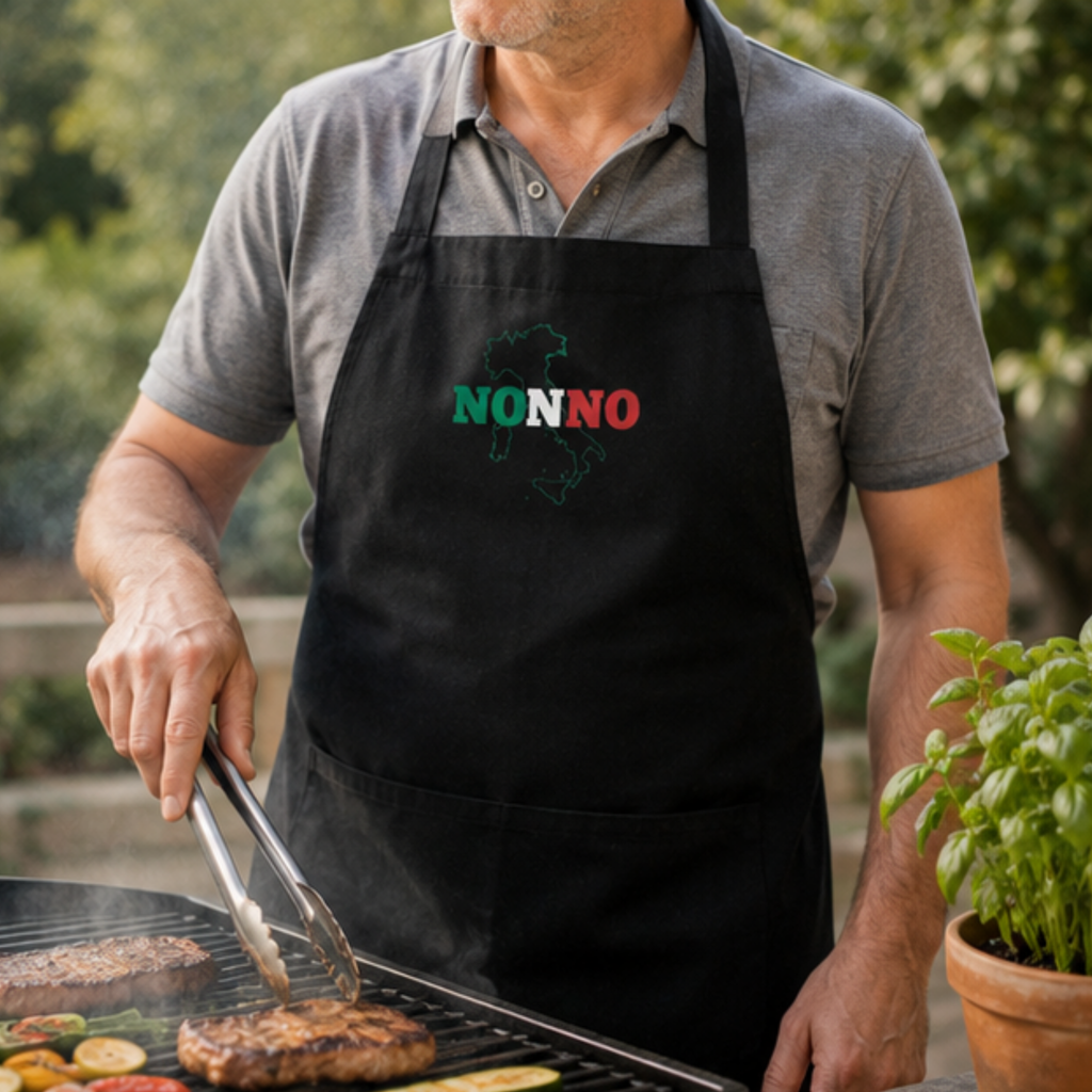 Nonno Apron | Italian Grandpa Apron | Cooking Apron for Nonno | Italian Heritage Kitchen Gift | Grandfather Apron