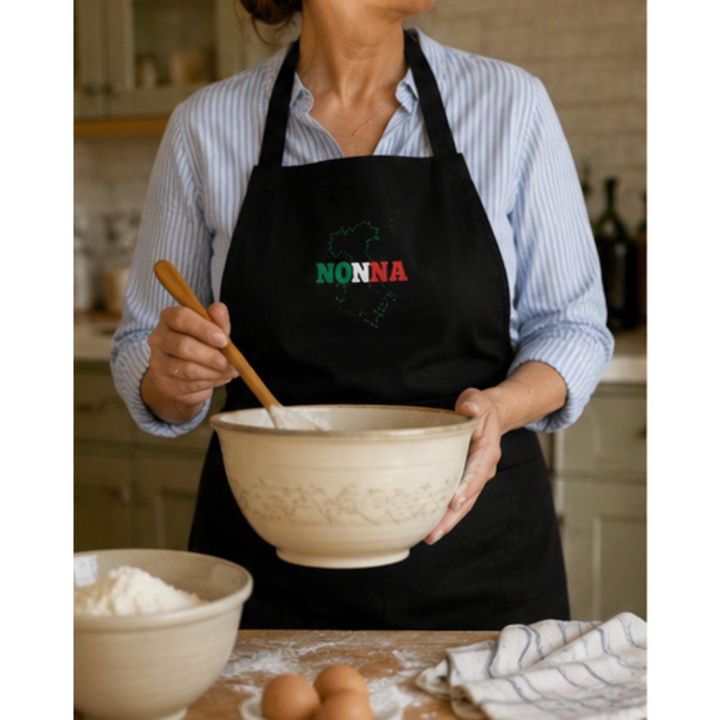 Nonna Apron | Italian Grandma Apron | Cooking Apron for Nonna | Kitchen Gift for Grandma | Italian Heritage Apron