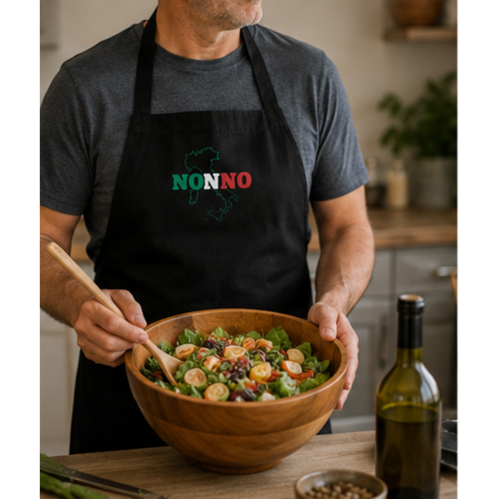 Nonno Apron | Italian Grandpa Apron | Cooking Apron for Nonno | Italian Heritage Kitchen Gift | Grandfather Apron