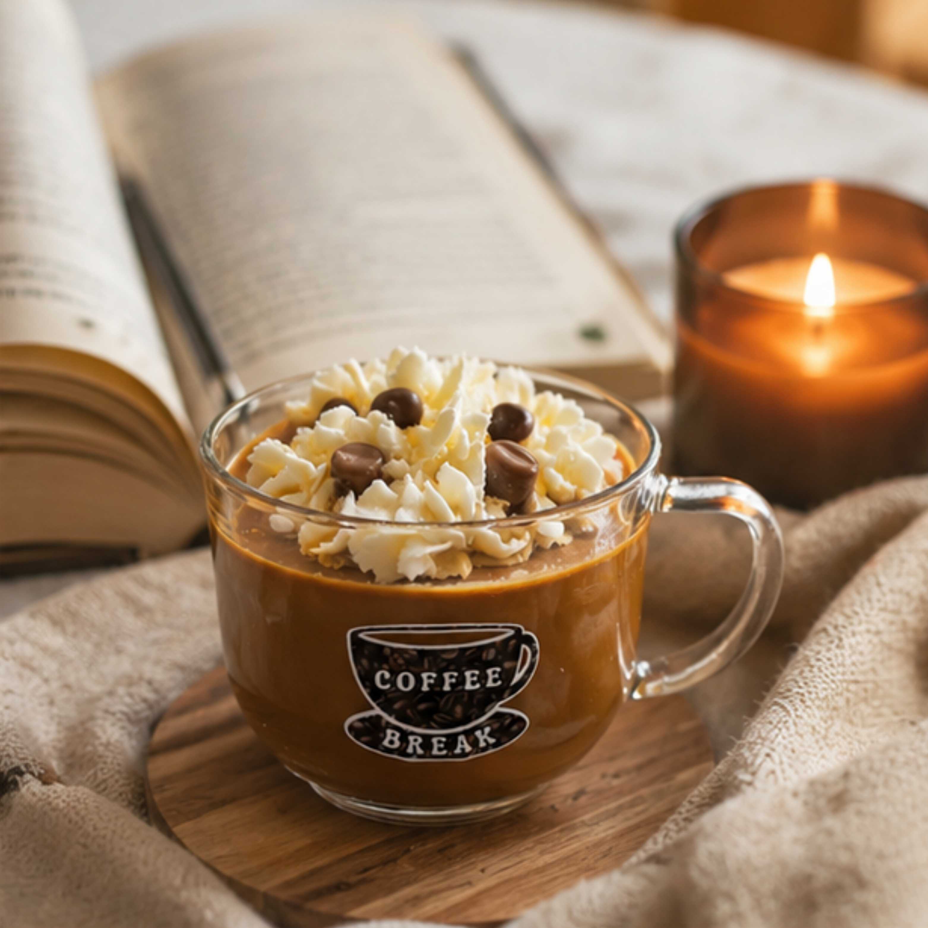 Coffee Soy Wax Specialty Dessert Candle