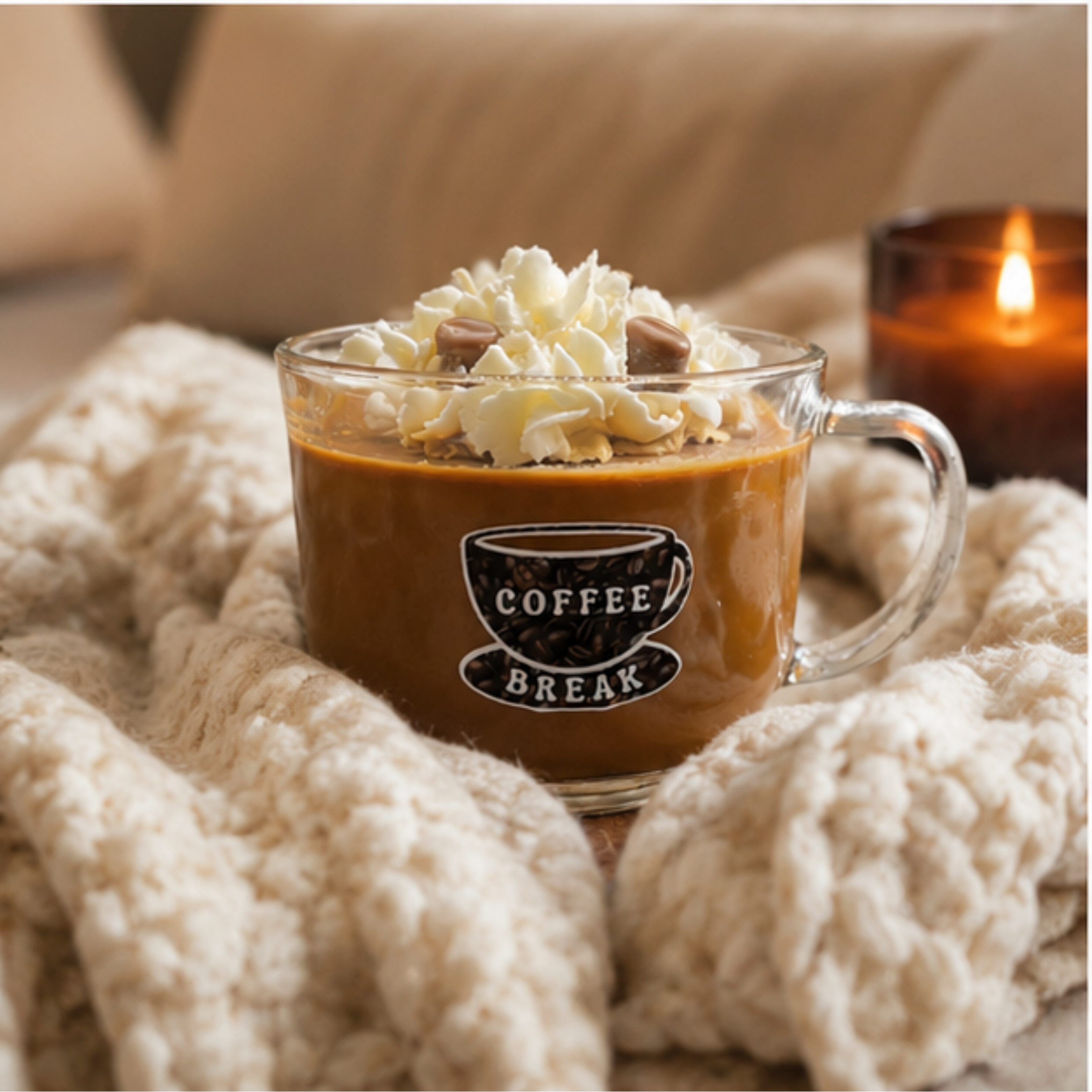 Coffee Soy Wax Specialty Dessert Candle