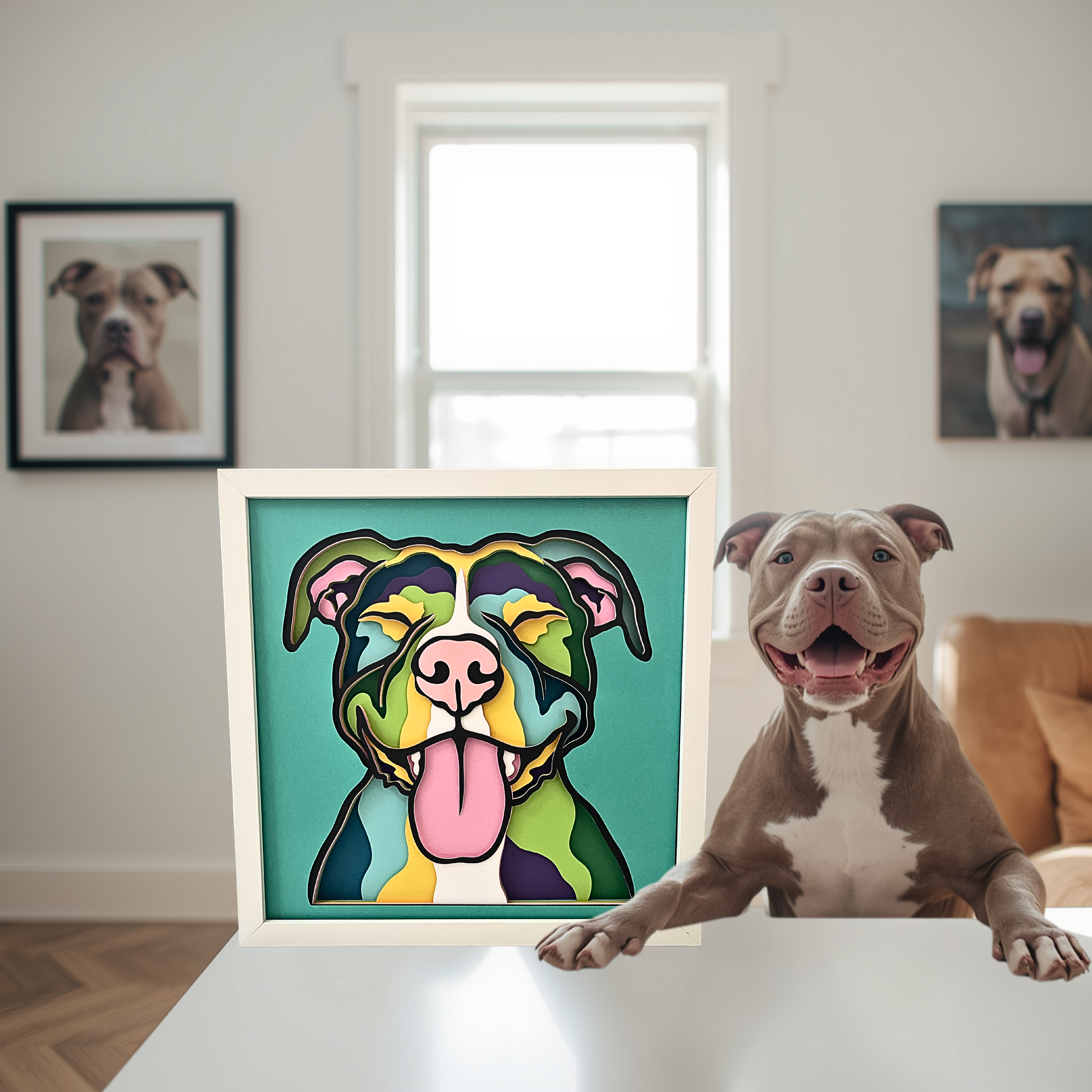 Pitbull Layered Shadow Box