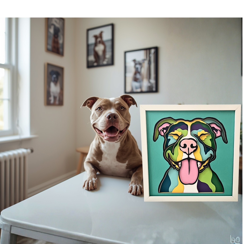 Pitbull Layered Shadow Box