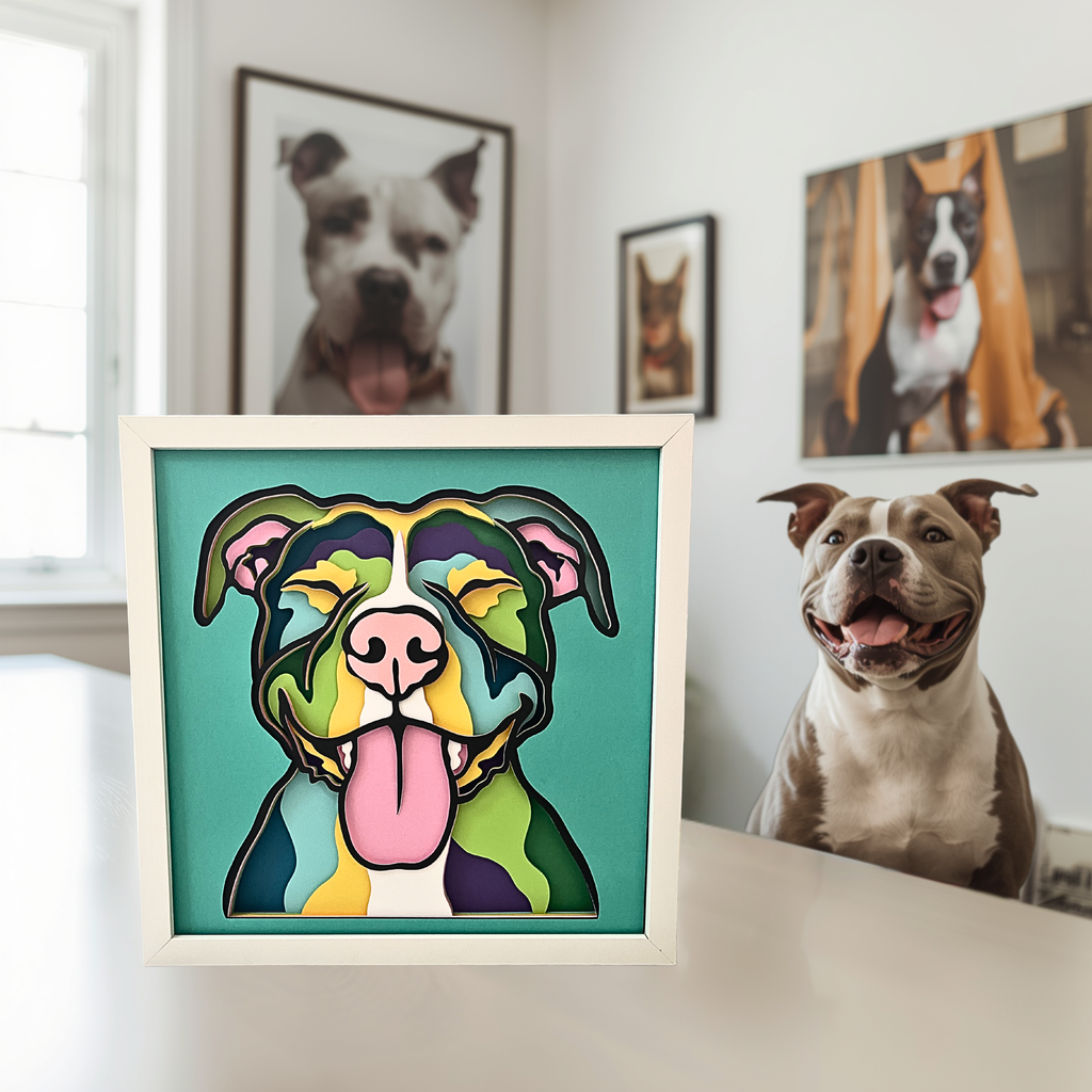 Pitbull Layered Shadow Box