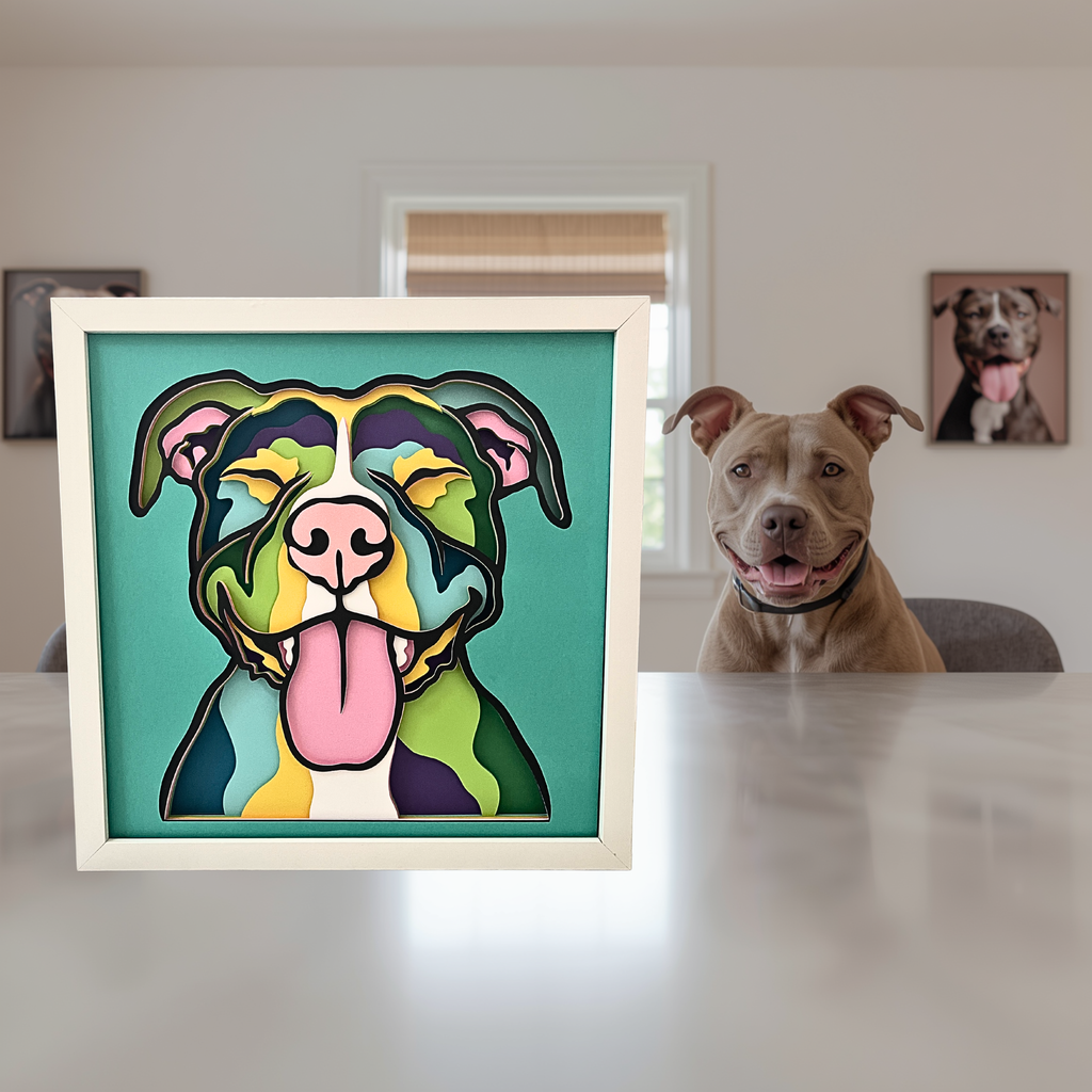 Pitbull Layered Shadow Box