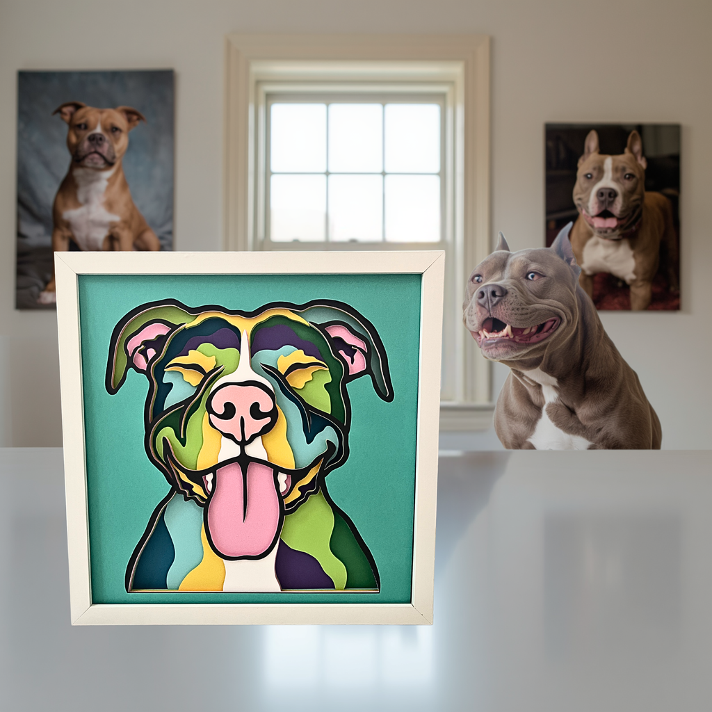 Pitbull Layered Shadow Box