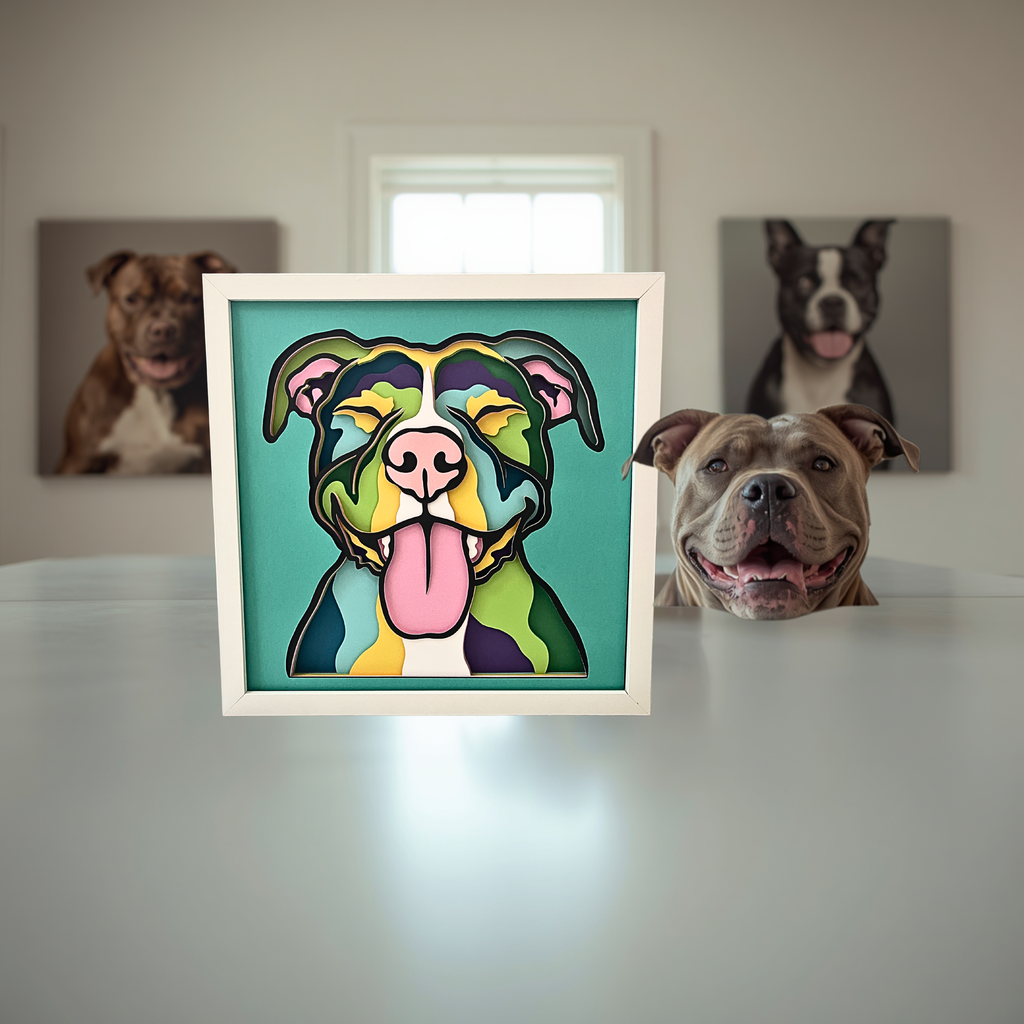 Pitbull Layered Shadow Box