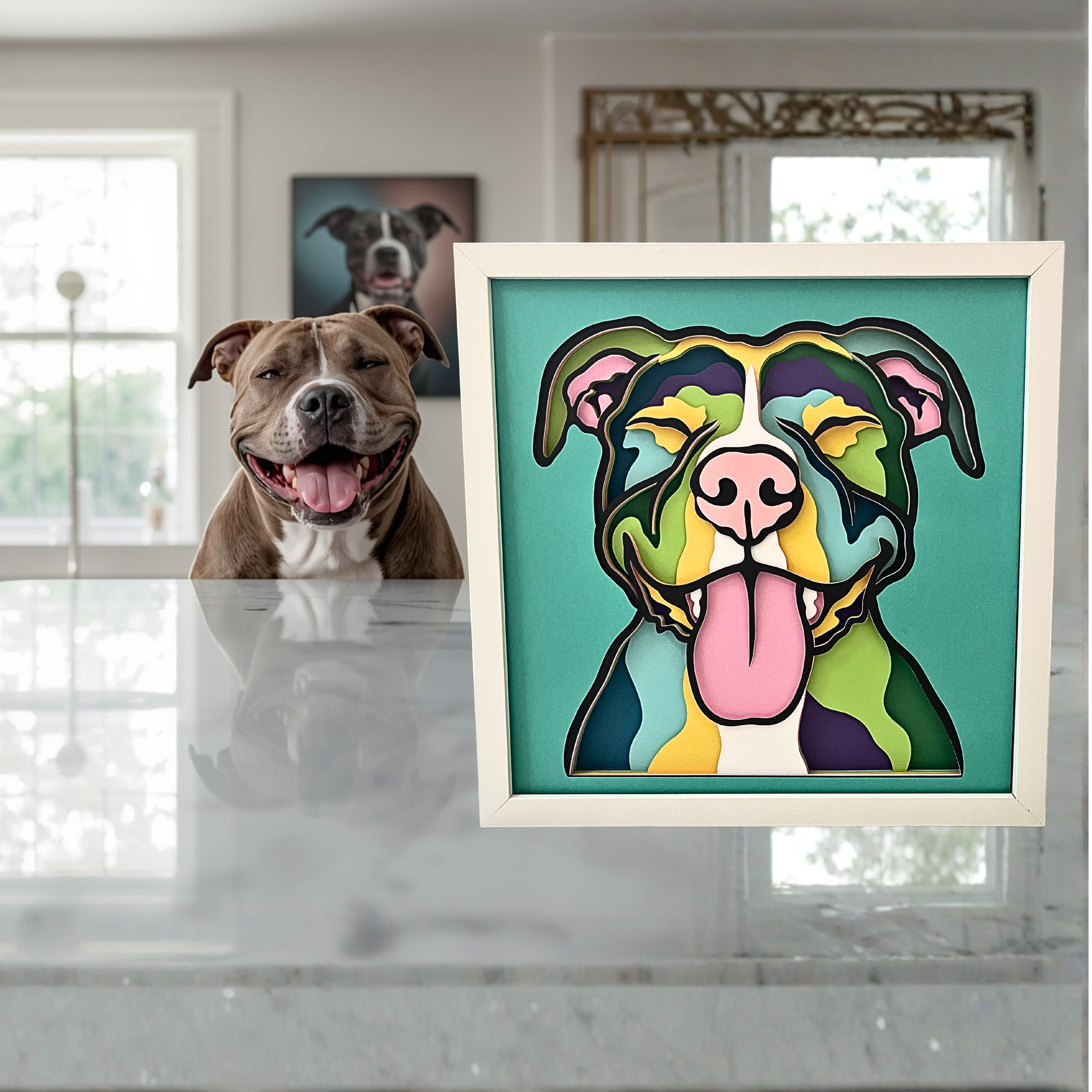 Pitbull Layered Shadow Box