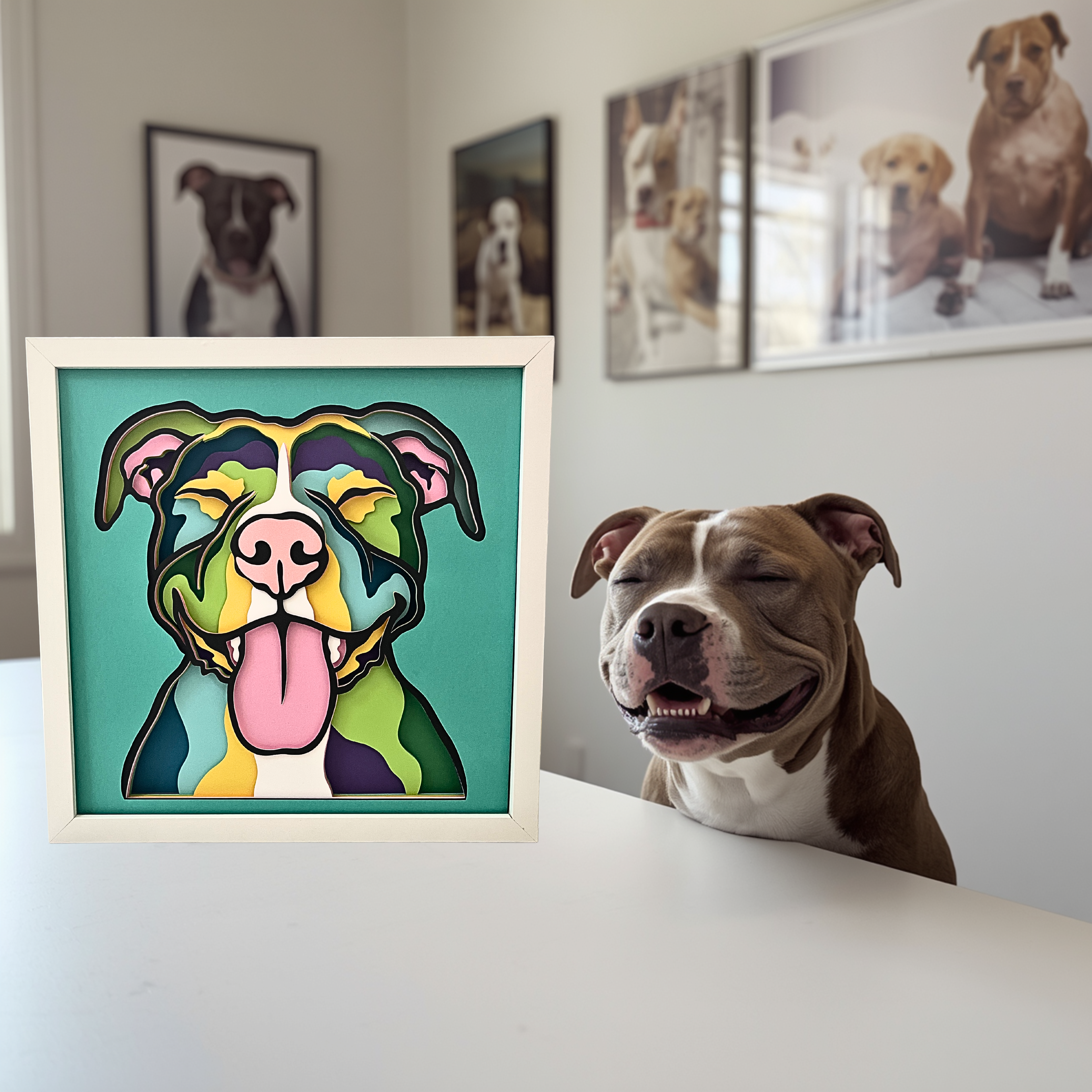 Pitbull Layered Shadow Box