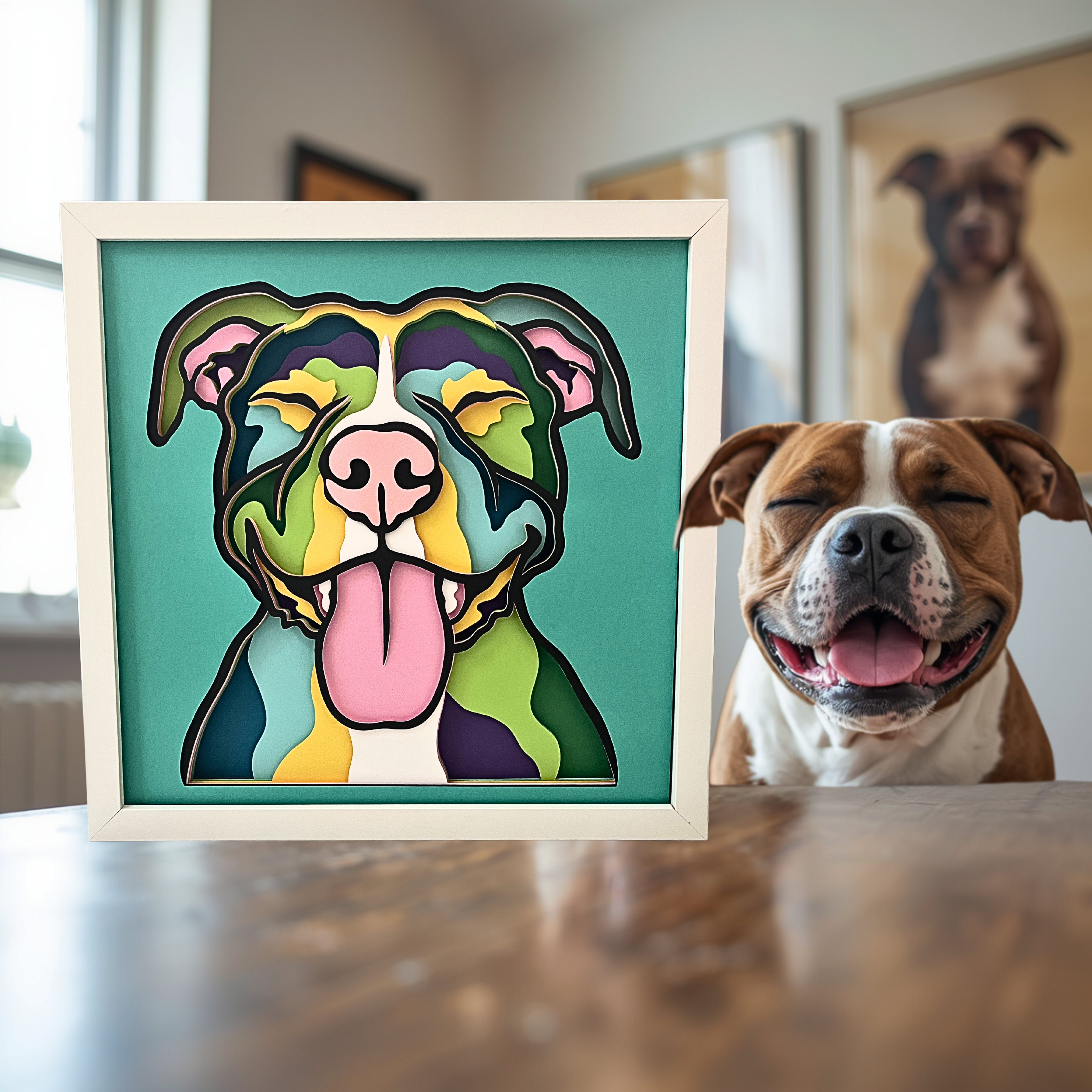Pitbull Layered Shadow Box
