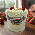Strawberry Soy Wax Specialty Dessert Candle