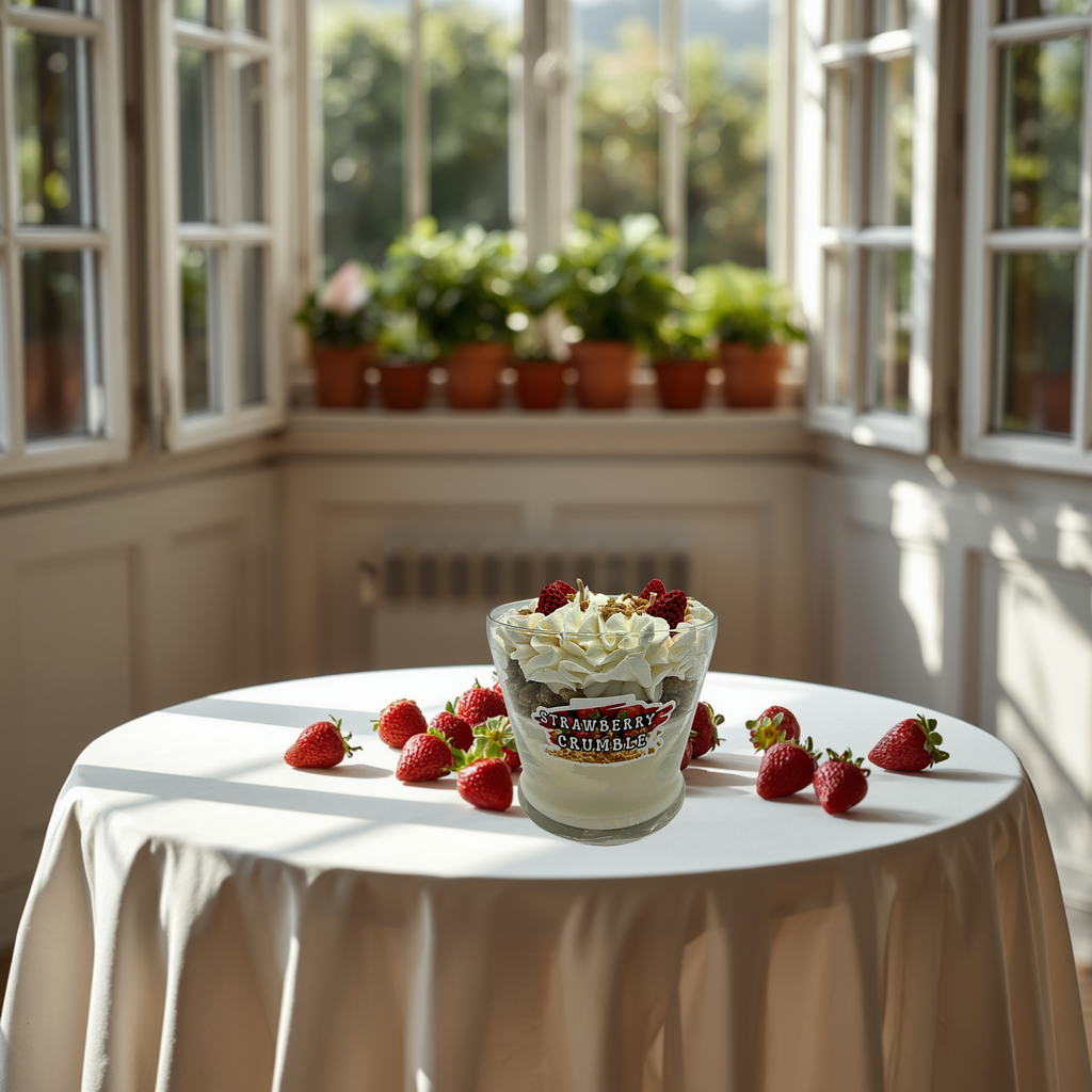 Strawberry Soy Wax Specialty Dessert Candle