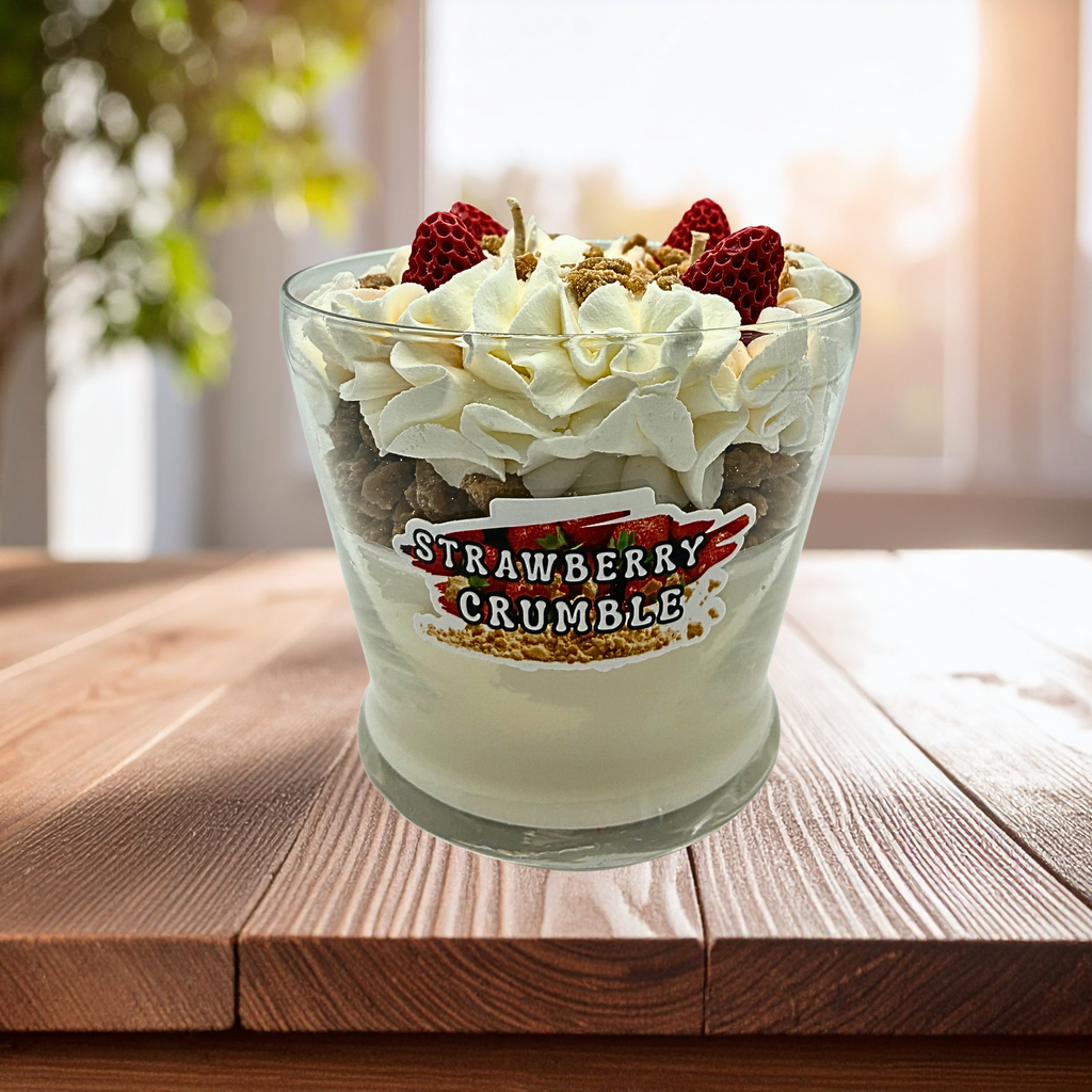 Strawberry Soy Wax Specialty Dessert Candle