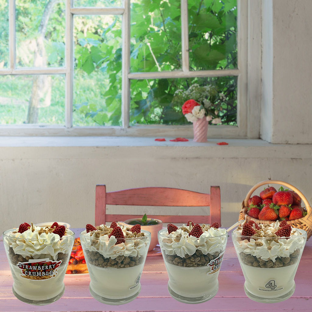 Strawberry Soy Wax Specialty Dessert Candle