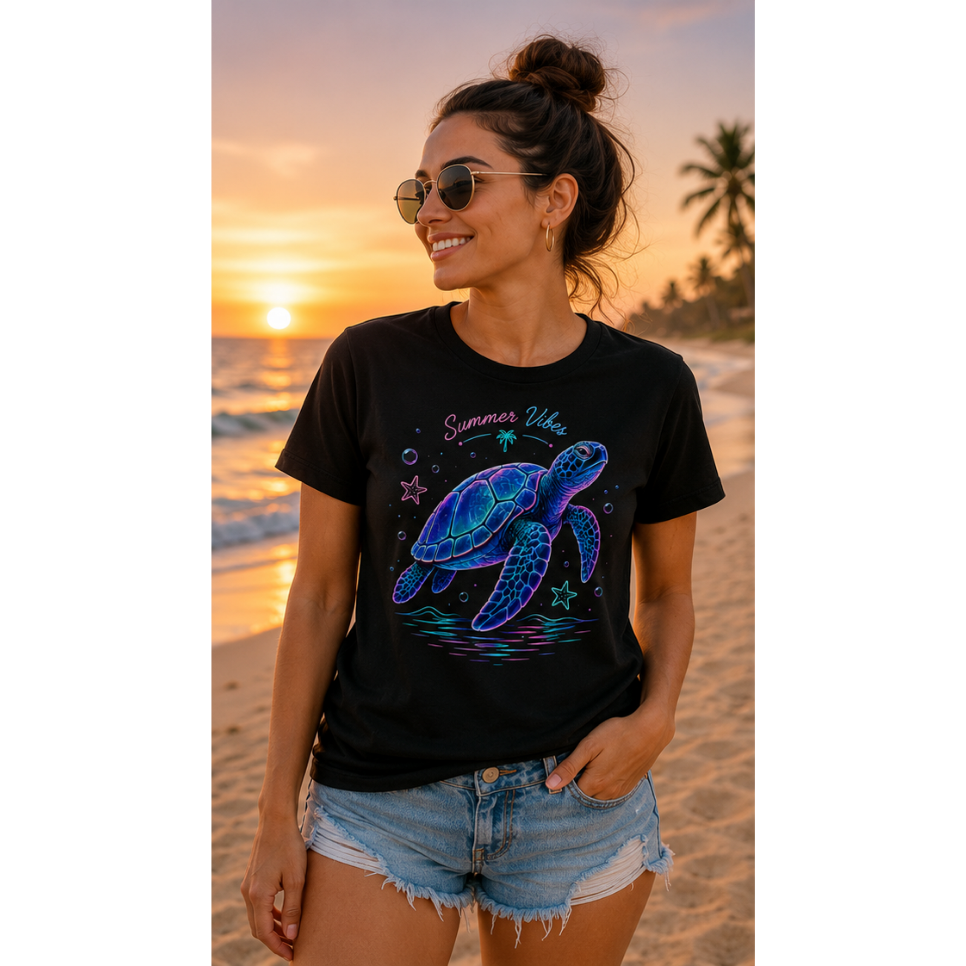 Summer Vibes Sea Turtle Shirt