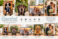 Illustrative personalized photo slate designs and five available sizes